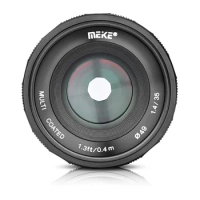 Meike 35mm f1.4 APS-C Large Aperture Manual Lens for Canon EF-M Mount Camera EOS M M2 M3 M5 M6 M10 M50 M100 M200 M6II M50II