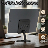 BerkahMall Jakarta VIKEFON Stand Tablet Foldable Aluminium Holder 360 Rotation 4-10 Inch - P50