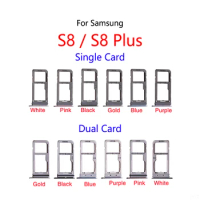 For Samsung Galaxy S8 G950 G950F / S8 Plus G955 G955F New SIM Card Slot Tray Holder Sim Card Reader Socket