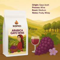 KOPICI Kopi Arabica Gayo Wine Medium Roast. Single Origin.