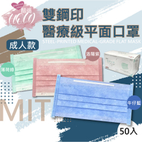 🔥台灣現貨🔥 涔宇雙鋼印醫療級平面口罩 現貨不用等 口罩 透氣口罩 醫療口罩 醫用口罩 醫療用口罩 成人款 台灣製造