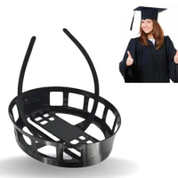 Adjustable Graduation Cap Headband Insert Secure Your Grad Cap and Your Hairstyle Black Graduation Cap Headband