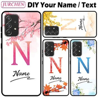 JURCHEN Custom Text Photo Case For OnePlus One Plus Ace Nord CE 2 T 2T Pro Lite N10 N100 N200 5G DIY Name Flower TPU Back Cover