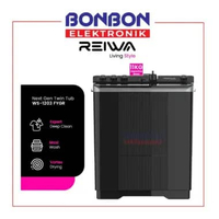 Reiwa Mesin Cuci 2 Tabung 11Kg WS-1203FYGR / WS 1203 FYaGR / WS 1203 Frosty Grey - Vortex Drying - G
