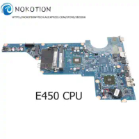 NOKOTION For HP Pavilion G4-1000 G6 Laptop Motherboard E450 CPU DDR3 660773-001 DA0R24MB6F0 DA0R24MB6G0