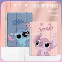 Disney Stitch Tablet Case Tablet Protective Ipad Pro Air 3 4 5 Mini 4 5 6 2022 10 Generation 10.9in Christmas Gift For Kids Toy
