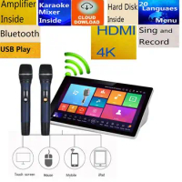 Home Karaoke system 4k Jukebox Machine touch screen karaoke player w 80k songs song download