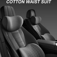 NEW Car Memory Foam Pillows Auto Seat Headrest Pillow Soft Waist Cushion Car Waist Protector Head Neck Pillow Accessories