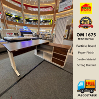 MEJA DIREKTUR L - MEJA KANTOR - OFFICE TABLE - DIRECTOR TABLE - OM 1675 - EXPO