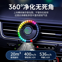 汽車車載氛圍拾音燈RGB聲控節奏燈車內氣氛燈音樂汽車出風口香薰