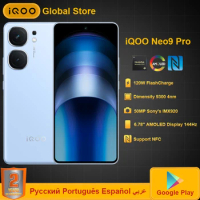 Original Vivo iQOO Neo 9 Pro 5G Cell Phone Dimensity 9300 Octa Core 6.78inch 144Hz 5160mAh 120W 50MP Rear Dual Cameras OTA NFC