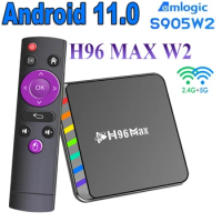 H96 Max W2 Android Smart TV Box Android 11.0 Amlogic S905W2 4GB 32GB 64GB Wifi6 2.4G&amp;5G BT 4K HDR10+ Media Player Set Top Box
