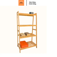 Kệ Gỗ Đa Năng, Kệ Lò Vi Sóng 4 Tầng Gỗ Thông Tự Nhiên Không Mối Mọt - Nội Thất HT