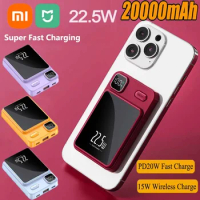 Xiaomi MIJIA Magnetic Power Bank 22.5W 20000mAh Super Fast Charging Qi PD20W Wireless Charger Powerbank for IPhone Xiaomi