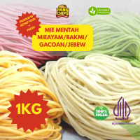 Mie Mentah Fresh 1kg – Mie Ayam, Bakmi, Yamien, Mie Kocok, Gacoan, Jebew – Made by Order