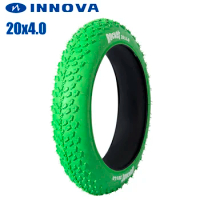 INNOVA 20x4.0 Fat Tire Bike Tire Green MTB Bicycle Tyre Beach Bicycle Tire 20*4.0 City Fat Tyres Snow Mountain Bike Accessory