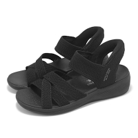 Skechers 涼鞋 Arya-Cooling Off 女鞋 黑 瞬穿科技 Slip-Ins 針織 緩衝 健走涼鞋 163524BBK