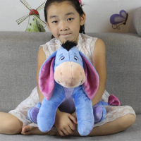 Original 40cm 15.7'' Eeyore Donkey Plush toy Soft Stuffed Animal Dolls for children Birthday Gifts
