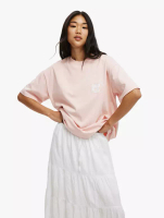 Cotton On Cotton On - GRAPHICS - The Lcn Premium Boxy Graphic Tee - LCN UCL UCLA/ ROSE QUARTZ