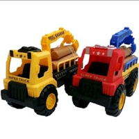 Mainan anak mobil mobilan truck muatan kayu bahan plastik keren murah truk muatan kayu