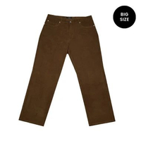 POLICE Celana Corduroy Panjang Premium Big Size Pria 40 Brown