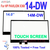 14 inches Front Glass HP PAVILION X360 14m-DW Series 14-DW Touch Screen Digitizer Replacement Part