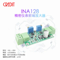 INA128 Amplifier Module Instrumentation Amplifier Precision Microvolt/millivolt Amplifier High Gain Amplification