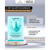 Mặt nạ giấy NUMBUZIN No.1 Pantothenic B5 Hyaluronic Active Clear Mask