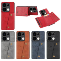 Redmi Note 13 PRO 4G Flip Leather Case Wallet Magnetic Card Slots Pocket Holder Back Cover For Xiaomi Redmi Note 13 Phone Cases