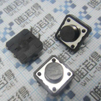 Free shipping (200Pcs/lot) Wholesale 12mm*12mm*5.0mm Micro Push Button Tactile Tact Momentary Electronic Switch