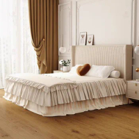 aesthetic Modern Double Bed Designer Queen White Platform minimalist Twin Bed Frame Full Size Safe Cama De Casal Furniture