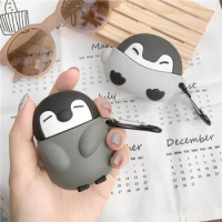 Cartoon Cute Penguins for Airpods Pro 1 2 3 Case for Apple AirPods Pro Wireless Bluetooth Headphone Protection Cover Soft Shell