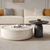 Modern Round Coffee Tables Living Room Storage Design Coffee Tables Side Tables Muebles Para El Hogar Room Aesthetic Decor