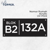 Nomor Rumah Acrylic Print Custom Nomer Alamat Akrilik Papan UV Print
