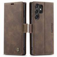 Flip Case For Samsung Galaxy S24 Ultra Cover S24ultra Luxury Leather Wallet Phone Book For Samsung S24 Ultra Case