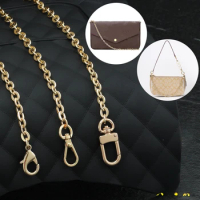Delicate Gold Chain Bag Replacement Strap Suitable For LV Pochette Metis Mini Pochette Speedy Neverfull Toiletry 26