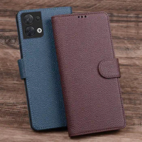 Hot Sales Luxury Genuine Real Leather Wallet Phone Cases For Oppo Reno 8 Reno8 Pro Plus + Phone Bag Card Slot Pocket