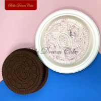 6inch Large Cream Biscuit Design Silicone Mousse Mold DIY Breakable Chocolate Cake Mould Cake Decorating Tools Kitchen Bakeware