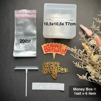 Cake Money Box Kue Ultah isi Kotak Tarik Uang 1109 Happy Birthday Kejutan Ulang Tahun MONEY BOX