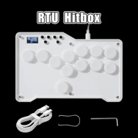 Arcade Fight Stick Mini Hitbox All Buttons Style Hot SWAP Cherry MX Arcade Stick Controller Pico gp2040 For PC/PS4/NS