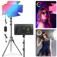 Photo Studio Portable Lamp Fill Panel Light RGB Video Light Photography Selfie Light LED Camera Light for Youtube Live Streaming