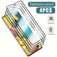 4PCS For Samsung A03/A13/A33/A53/A04/A14/A24/A34/A54/A32/A22/A52/A51Phone Screen Protector Tempered Glass Protective Film Glass