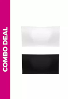 Kiss & Tell 2 Pack Premium Anita Seamless Strapless Non-Slip Ice Silk Bralette Top Tube Bra in White