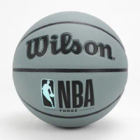 【WILSON】Wilson NBA Forge 籃球 7號 經典款 PU籃球 室內 室外 威爾勝 藍灰(WTB8203)