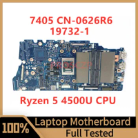CN-0626R6 0626R6 626R6 Mainboard For Dell 7405 Laptop Motherboard 19732-1 With Ryzen 5 4500U CPU 100% Fully Tested Working Well