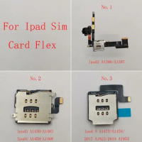 Sim Card Reader Slot Tray Holder Connector Flex Cable For iPad 5 Air A1475 A1476 A1823 A1954 IPad 2 3 4 A1396 A1430 A1460 A1459