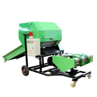 automatic Farmland combined diesel engine/electric motor engine grass pasture feed filming packing machine