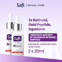 [Twinpack lebih hemat] Safi Age Defy 3X Advanced Retinoid - Youthful Renewal Ampoule 20ml - Serum Wa