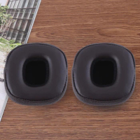 1 Pair Replacement Foam Ear Pads Protein Leather Ear Pads Cushions Headphones Ear Cushions for Marshall Major 4 / Major IV