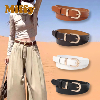 Miffy - Ikat Pinggang Wanita Pu Leather Sabuk Gesper Gaya Retro Fashion